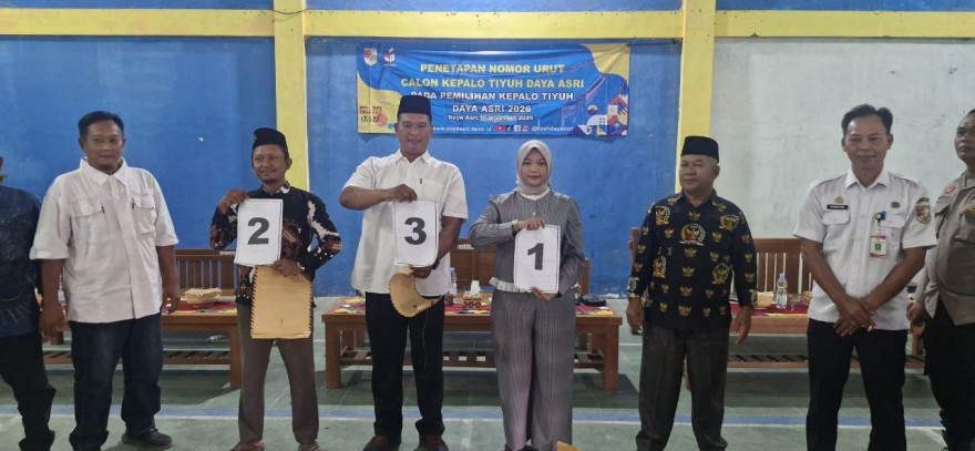 PENETAPAN NOMOR URUT CALON KEPALO TIYUH DAYA ASRI PERIODE TAHUN 2026 - 2034