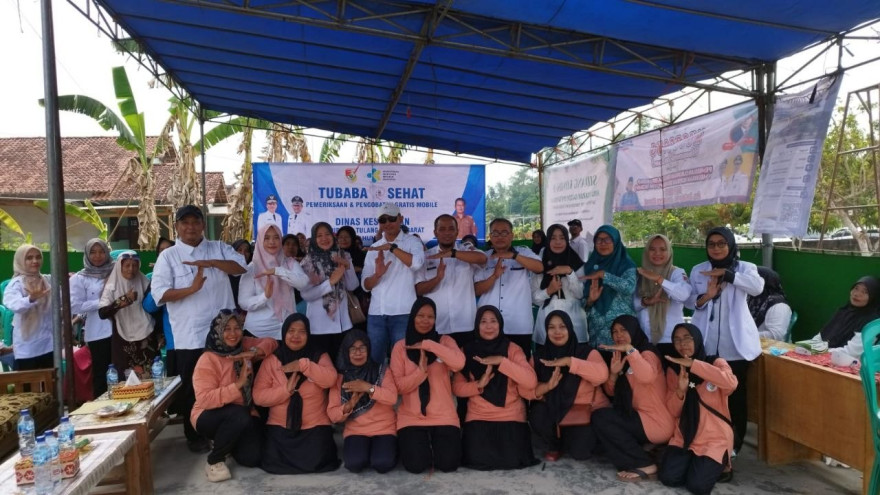 PELAKSANAAN KEGIATAN PELAYANAN KESEHATAN GRATIS PROGRAM TUBABA Q SEHAT KABUPATEN TULANG BAWANG BARAT DI TIYUH DAYA ASRI