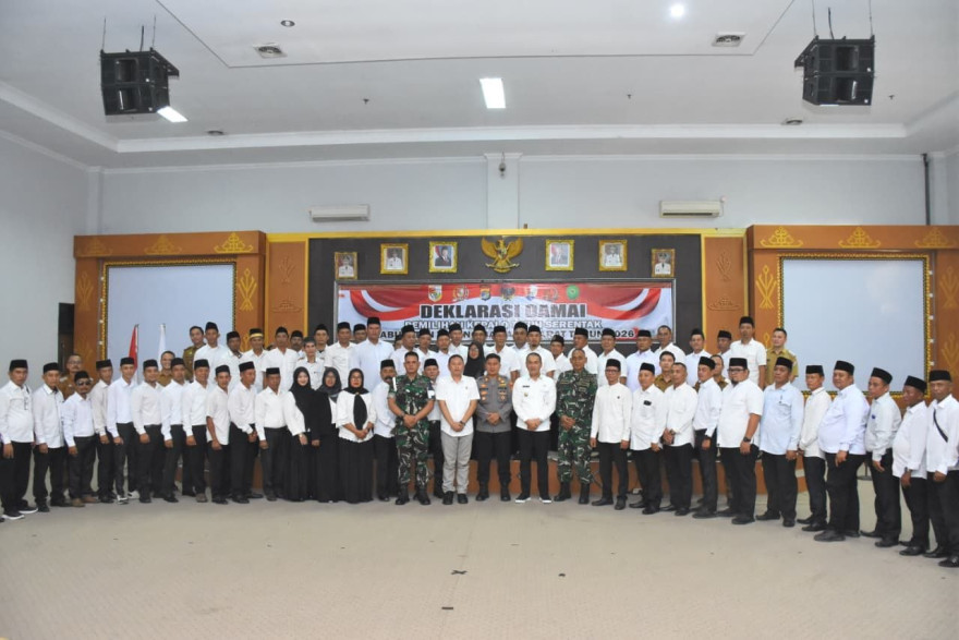 KEGIATAN DEKLARASI DAMAI JELANG PILKATI SERENTAK DI KABUPATEN TUBABA TAHUN 2026